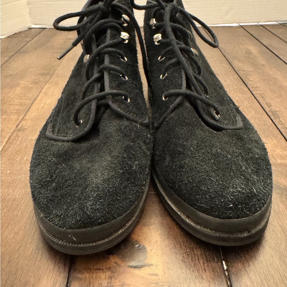 KEDS Vintage Black Chukka Boots Women’s Size 8 Boho Hippie Prairie Cottagecore - Picture 5 of 11